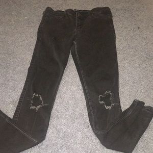 Hollister Distressed Black Jeans